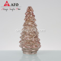 Glühende Glas Weihnachtsbaum -Ornamente Desktop -Dekoration